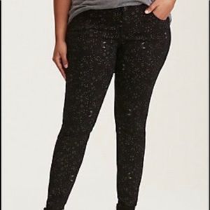 Star & Moon Black Wash Jeggings